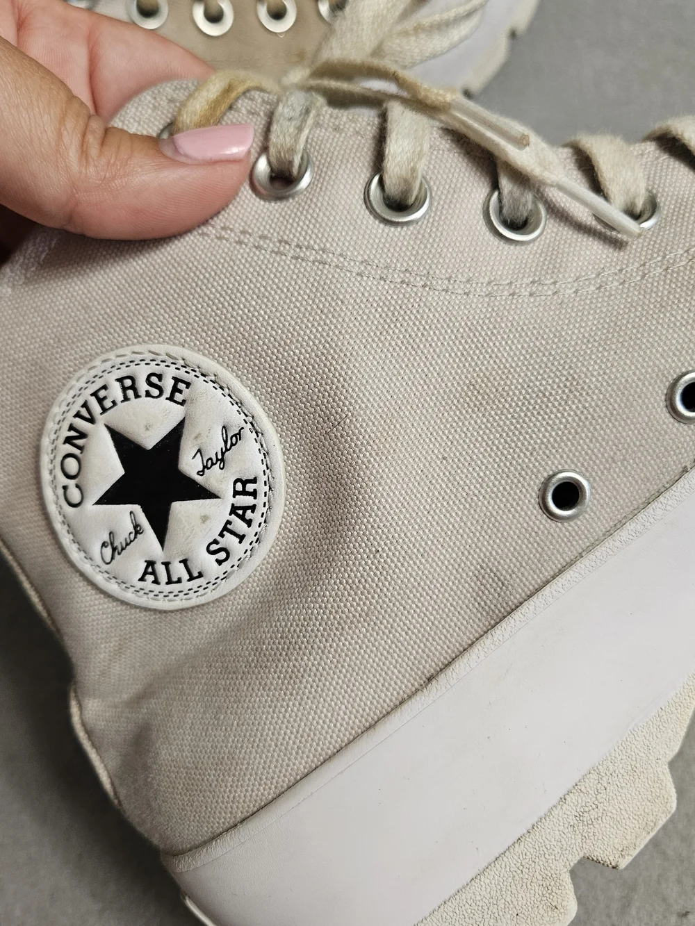 Converse Chuck Taylor All Star Lugged High Top Desert Sand Platform Size 9.5 - Picture 13 of 15